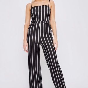 Revamped striped jumpsuit